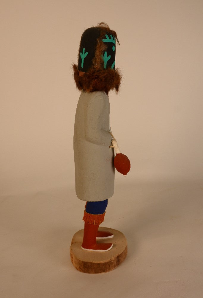 Hopi Pueblo Kachina Black Kokole Chief Doll