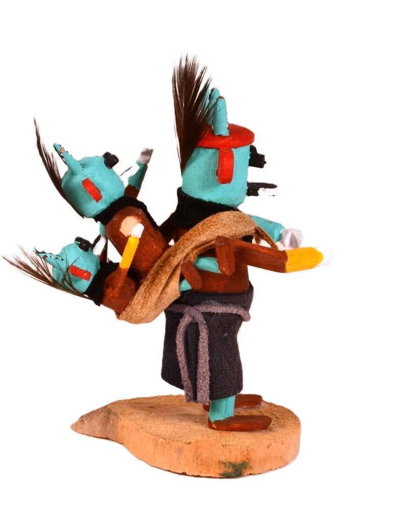 Hopi Kachina Three Horn Doll By Randy Honanie