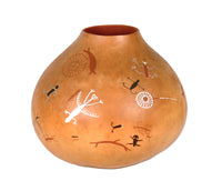 Navajo Extra Large Gourd with Painted Figures