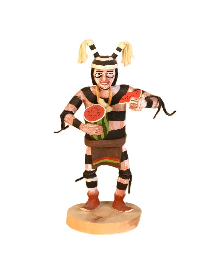 Navajo Kachina Hopi Koshare Doll By O. Wood