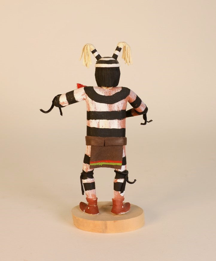 Navajo Kachina Hopi Koshare Doll By O. Wood
