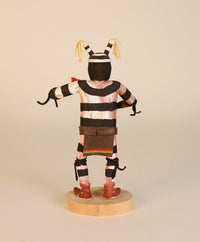Navajo Kachina Hopi Koshare Doll By O. Wood