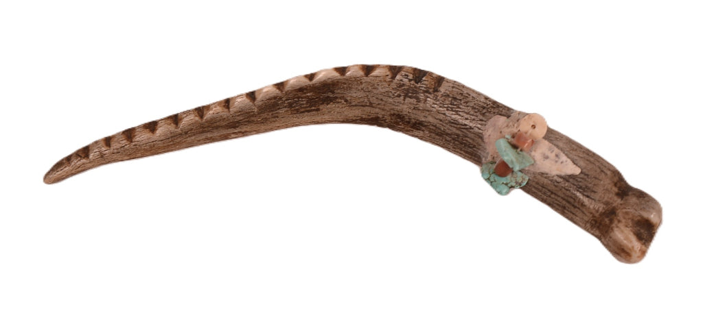 Vintage Zuni Pueblo Antler Avaynu Fetish