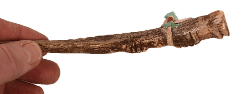 Vintage Zuni Pueblo Antler Avaynu Fetish