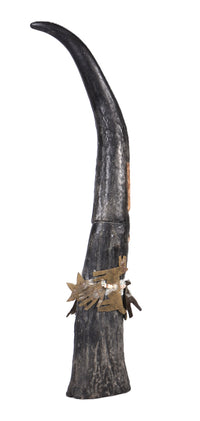 Zuni Antler Priest Fetish with Tin Ornaments