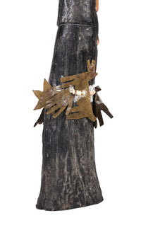 Zuni Antler Priest Fetish with Tin Ornaments