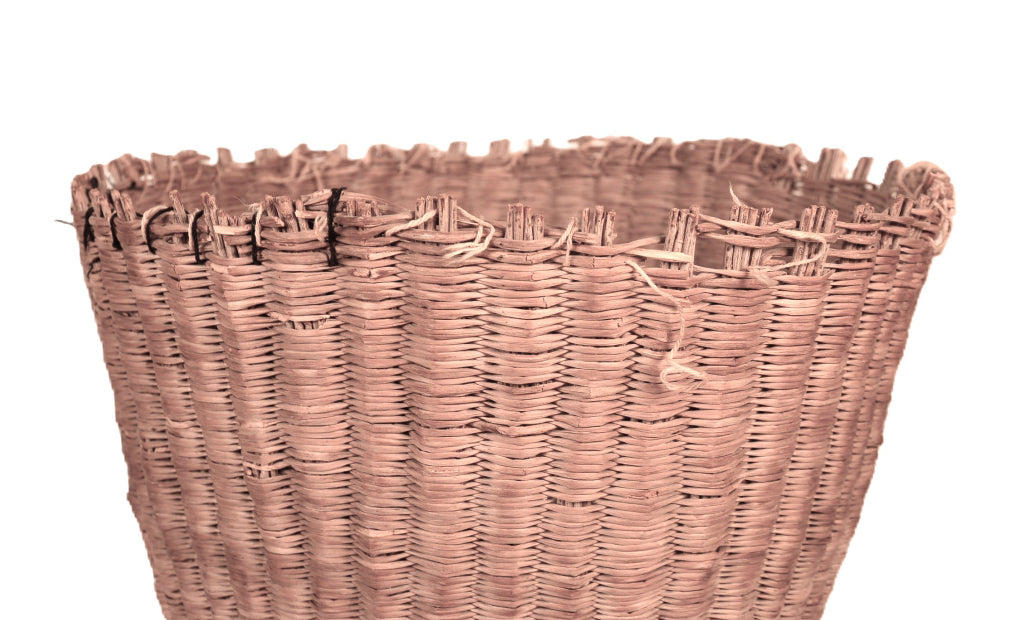 Hopi Pueblo Wicker Peach Basket