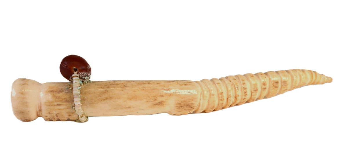 Vintage Zuni Antler Fetish - Avanyu Water Serpent