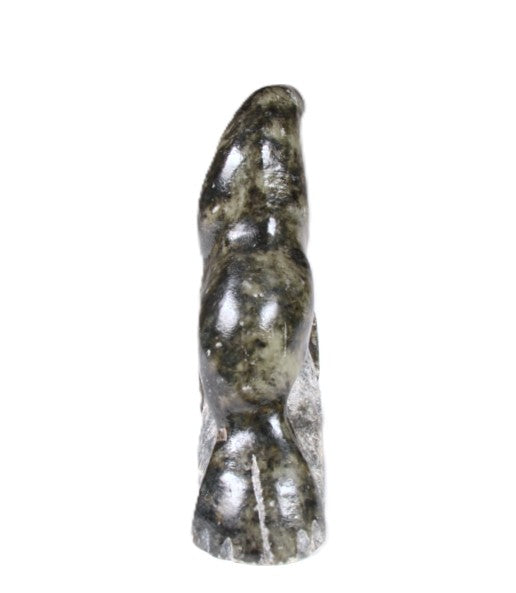 Eskimo Soap Stone Seal Sculpture on a Rock