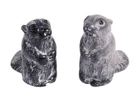 Non Native Beaver Fetishes Pair of 2