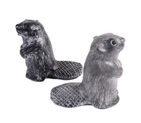 Non Native Beaver Fetishes Pair of 2