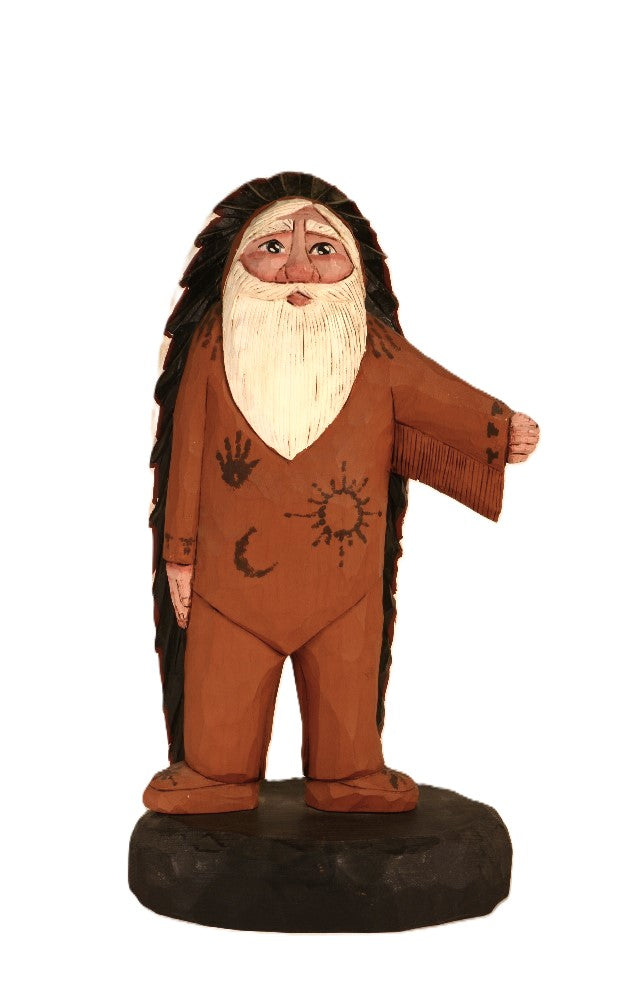 Folk Art Wood Carved Mountain Man By May Ella
