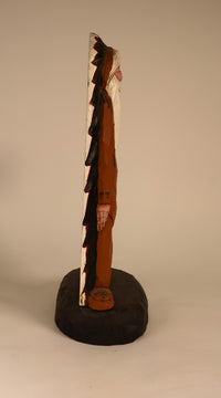 Folk Art Wood Carved Mountain Man By May Ella
