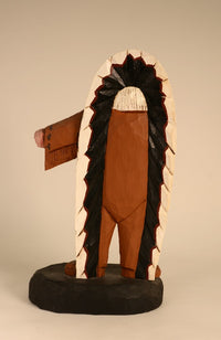 Folk Art Wood Carved Mountain Man By May Ella