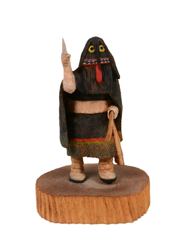 Hopi Kachina Miniature Ogre Woman Soyok Wuhti Doll By Don Kopelva