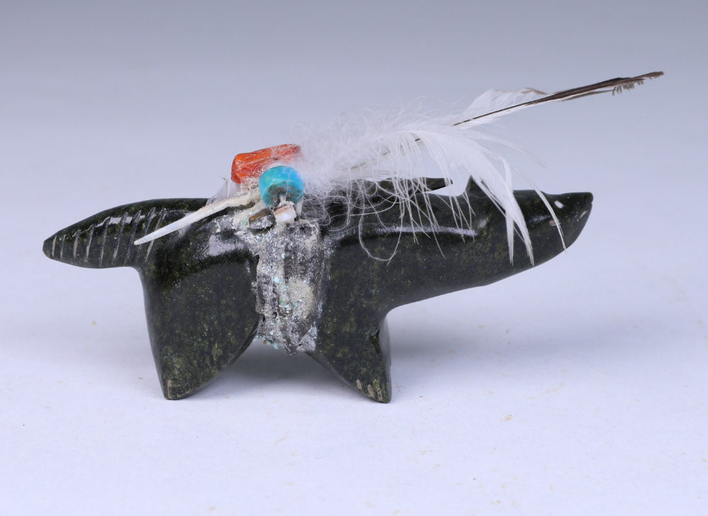 Vintage Zuni Wolf Fetish By Edna Leki