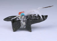 Vintage Zuni Wolf Fetish By Edna Leki