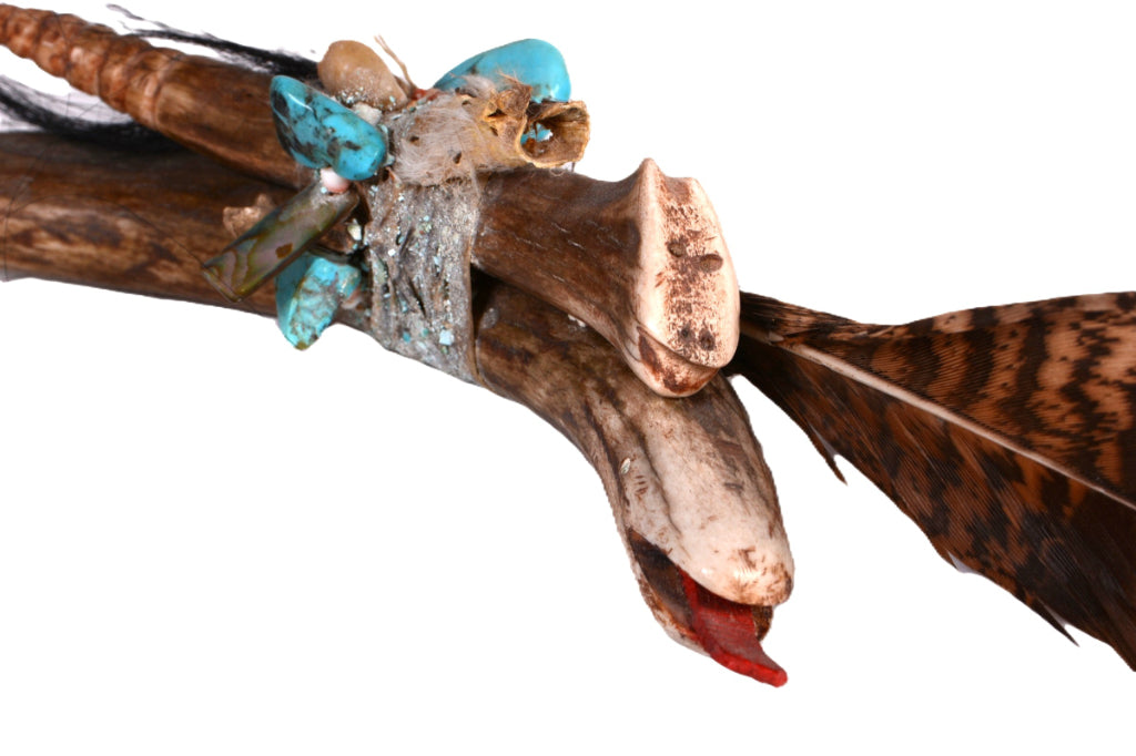 Zuni Pueblo Large Antler Double Avaynu Fetish