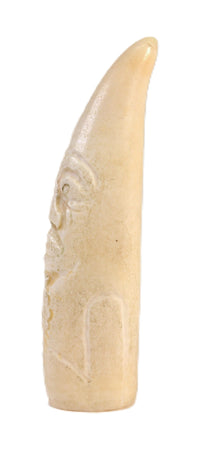 Tlinget Killerwhale tooth Shaman Helper w/ carving and face