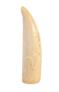 Tlinget Killerwhale tooth Shaman Helper w/ carving and face