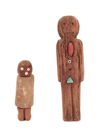 Zuni Pueblo Wood Fetish Figures Pair of 2
