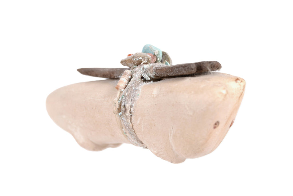 Zuni Pueblo White Wolf Fetish By Theodore Kucate