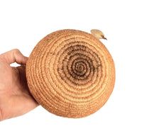 Eskimo Seagrass Basket and Ivory Bola Stone Set of 2