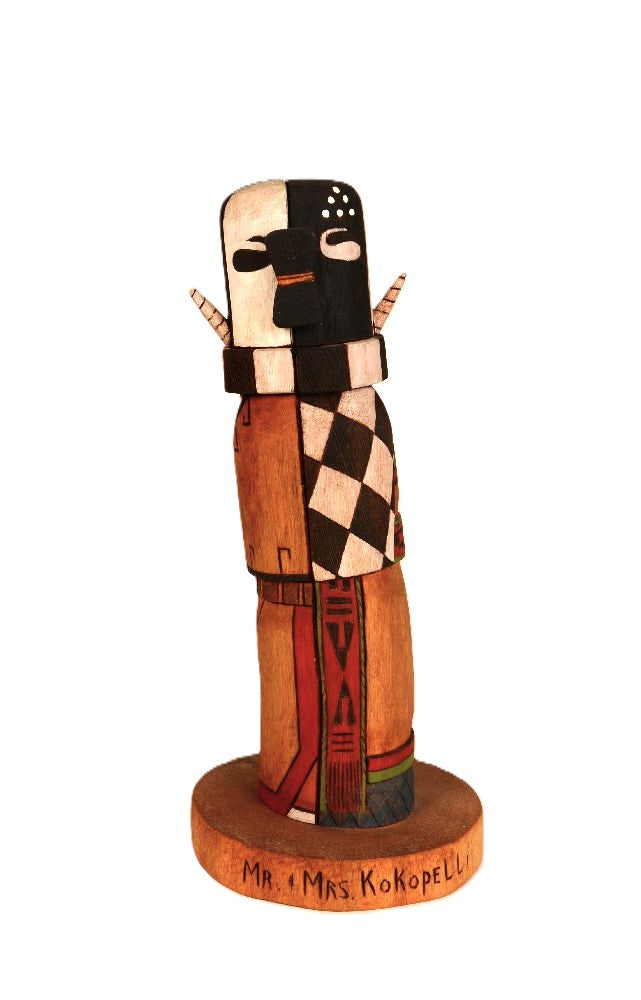 Hopi Kachina Mr. and Mrs. Kokopelli By Masa