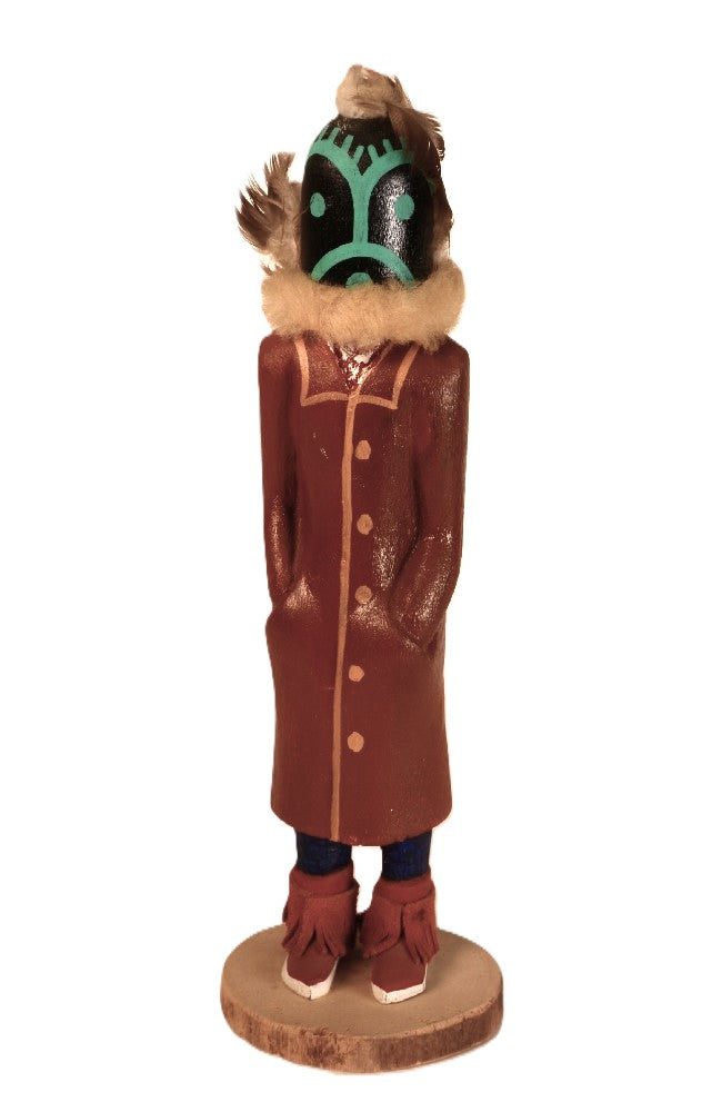Hopi Pueblo Kachina Black Kokole Chief Qoqolo Doll