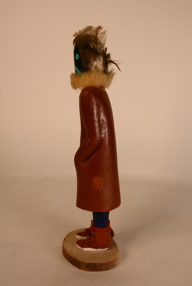Hopi Pueblo Kachina Black Kokole Chief Qoqolo Doll