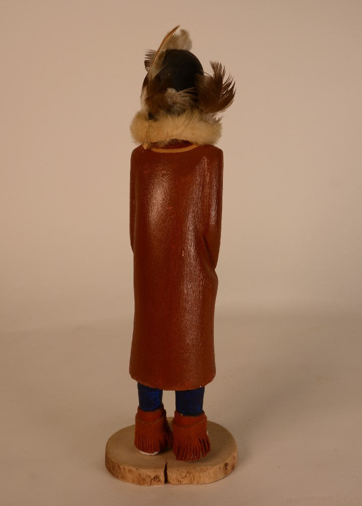 Hopi Pueblo Kachina Black Kokole Chief Qoqolo Doll
