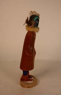 Hopi Pueblo Kachina Black Kokole Chief Qoqolo Doll