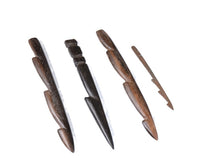 Wood Fishing Spear Heads Set of 4