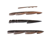 Wood Fishing Spear Heads Set of 4