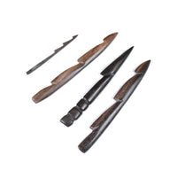 Wood Fishing Spear Heads Set of 4