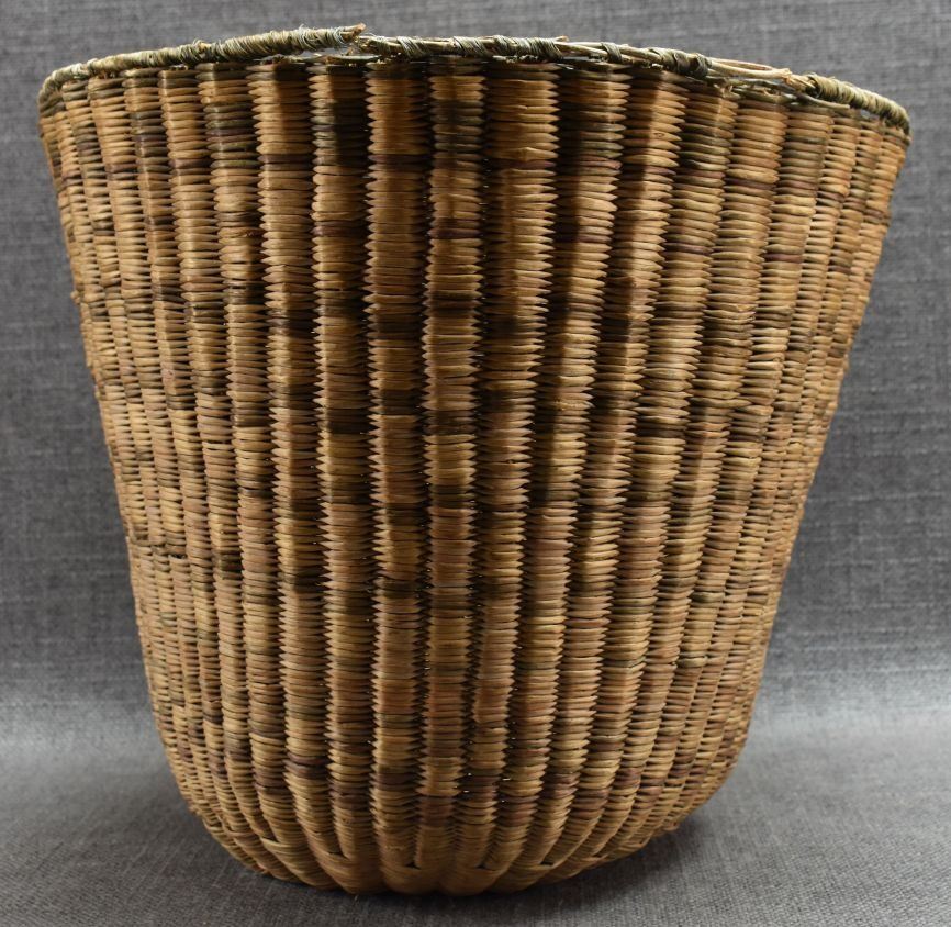 Hopi Indian Wicker "Peach" Basket