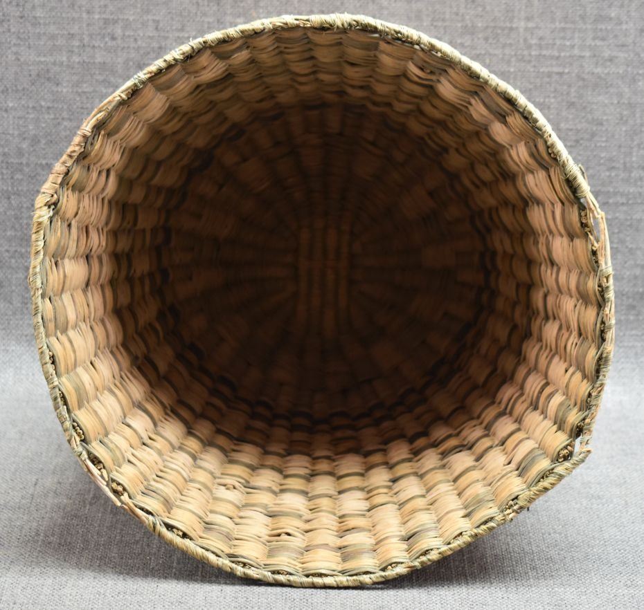 Hopi Indian Wicker "Peach" Basket