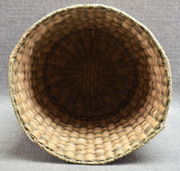 Hopi Indian Wicker "Peach" Basket