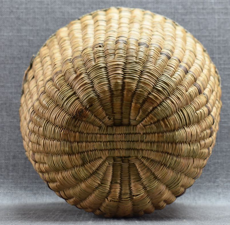 Hopi Indian Wicker "Peach" Basket