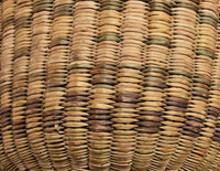 Hopi Indian Wicker "Peach" Basket