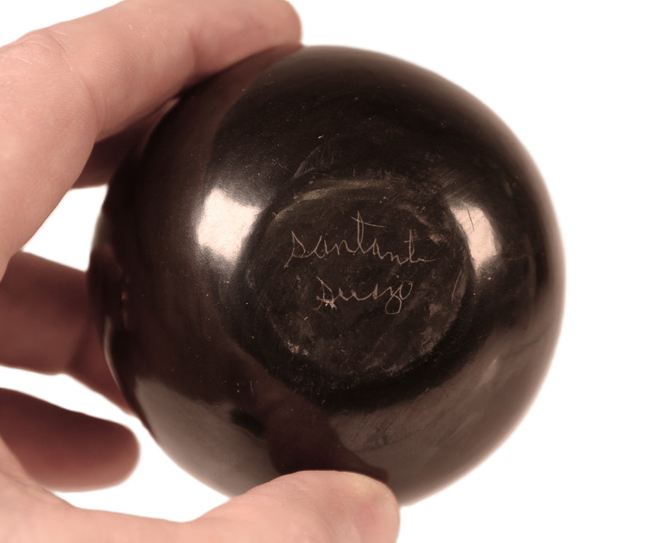 Santa Clara Pueblo Black Ware Pottery By Santanita Suazo