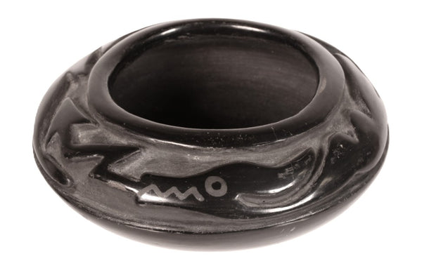 Santa Clara Pueblo Black Carved Pottery