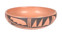 Hopi Pueblo Bowl Pottery By Clara Peeslia