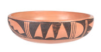 Hopi Pueblo Bowl Pottery By Clara Peeslia