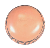 Hopi Pueblo Bowl Pottery By Clara Peeslia