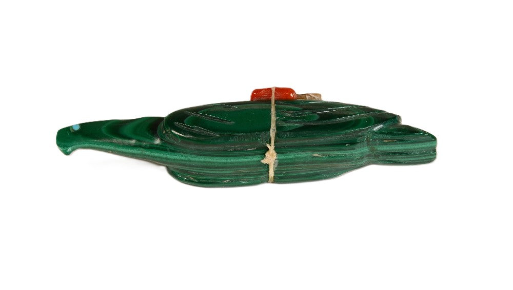 Zuni Old Style Malachite Eagle Fetish