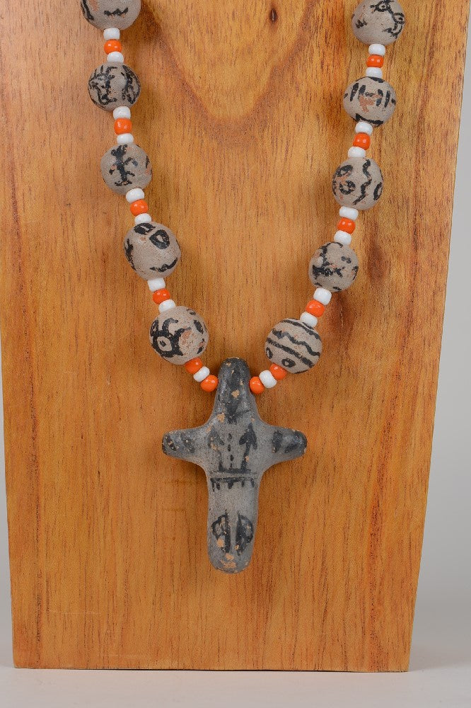 Very Rare Santo Domingo Pottery Necklace