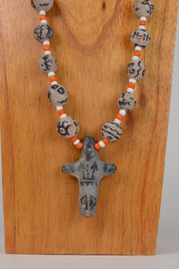 Very Rare Santo Domingo Pottery Necklace
