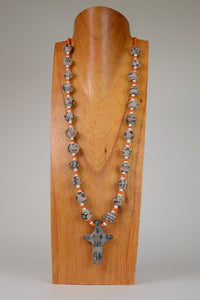 Very Rare Santo Domingo Pottery Necklace
