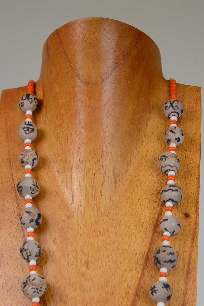 Very Rare Santo Domingo Pottery Necklace